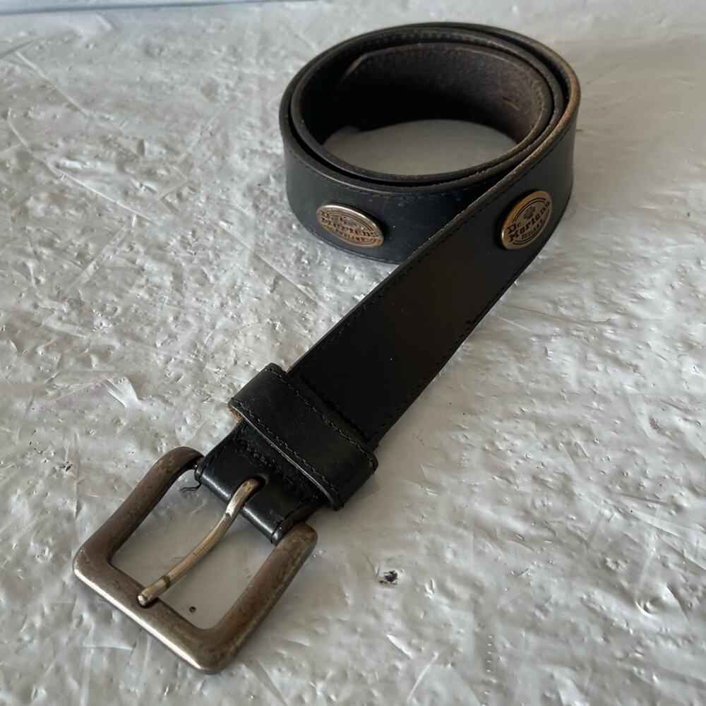Dr. Martens Genuine Leather Belt Size 34 black